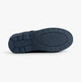 Dr Keller JUSTINE Womens Slippers Navy bottom view showing rubber sole with textured grip.