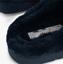 Dr Keller JUSTINE Womens Slippers Navy detail view of soft textile lining and sole