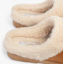 Dr Keller JUSTINE Womens Slippers Tan detail view showcasing soft textile lining and mules design.