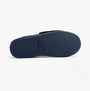 Dr Keller VELVIT Mens Slippers Navy bottom view with textured synthetic sole.