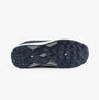 Dr Keller CRAIG Mens Wide-Fit Trainers Navy bottom view, showcasing the sole design and traction details.