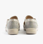 Dr Keller POLLY Womens Sandals Grey back view showcasing faux leather upper and slip-on design.