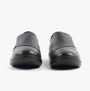 Dr Keller CHLOE Womens Shoes Black front view showcasing comfortable leather and round toe design.