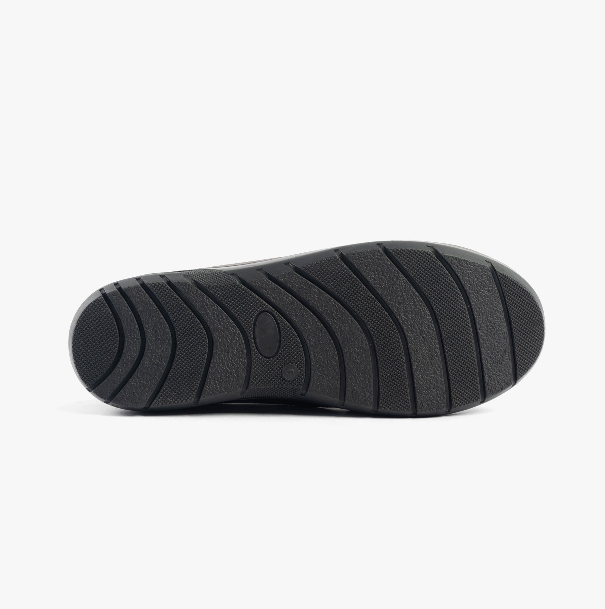 Dr Keller CHLOE Womens Shoes Burgundy sole view showing rubber material and tread pattern.
