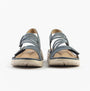 Dr Keller GINA Womens Sandals Navy front view showcasing textile upper and synthetic sole.