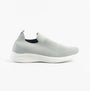 Dr Keller ANIKA Womens Shoes Grey side view showcasing casual trainer design with breathable synthetic upper.