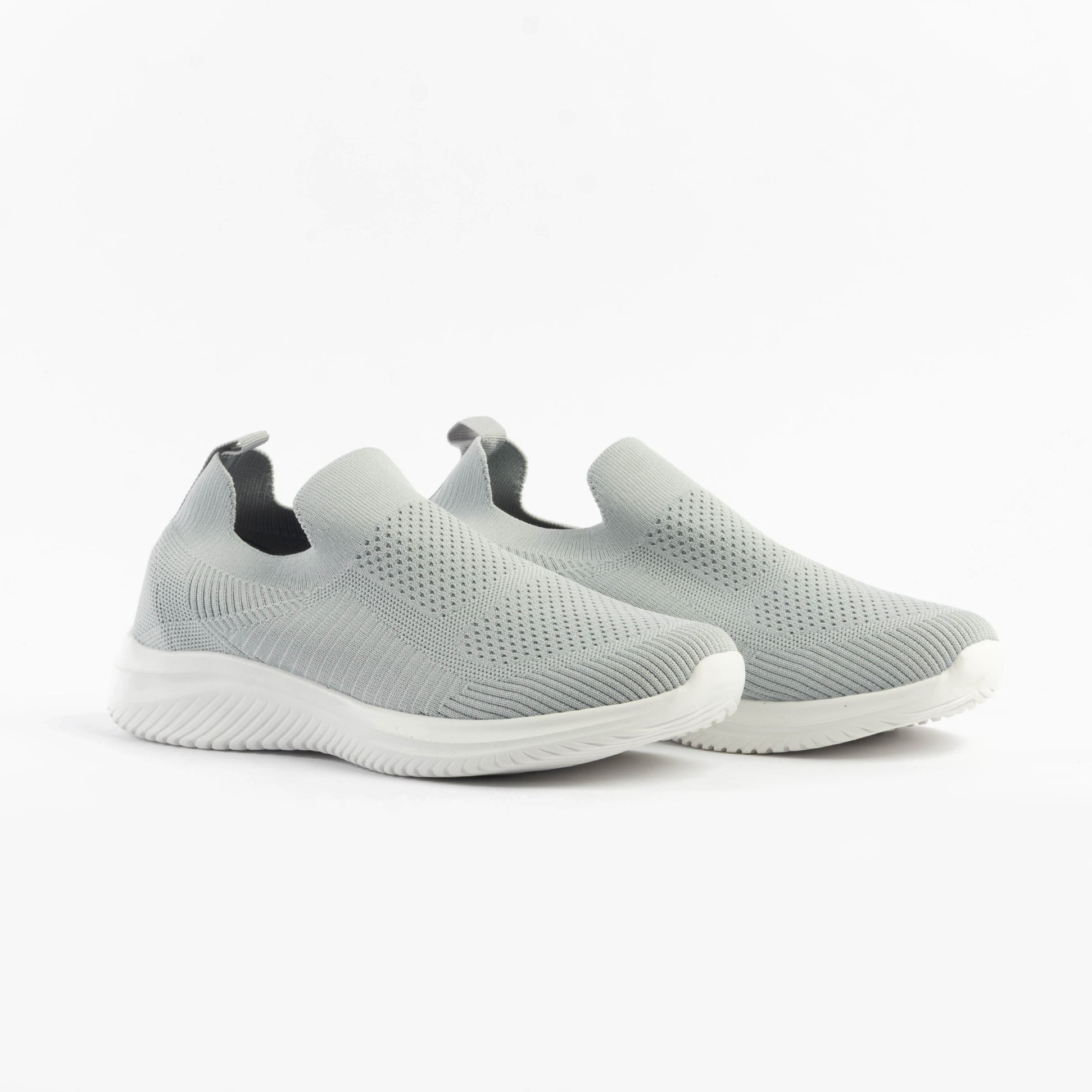 Dr Keller ANIKA Womens Shoes Grey side view showing casual slip-on design and breathable upper.