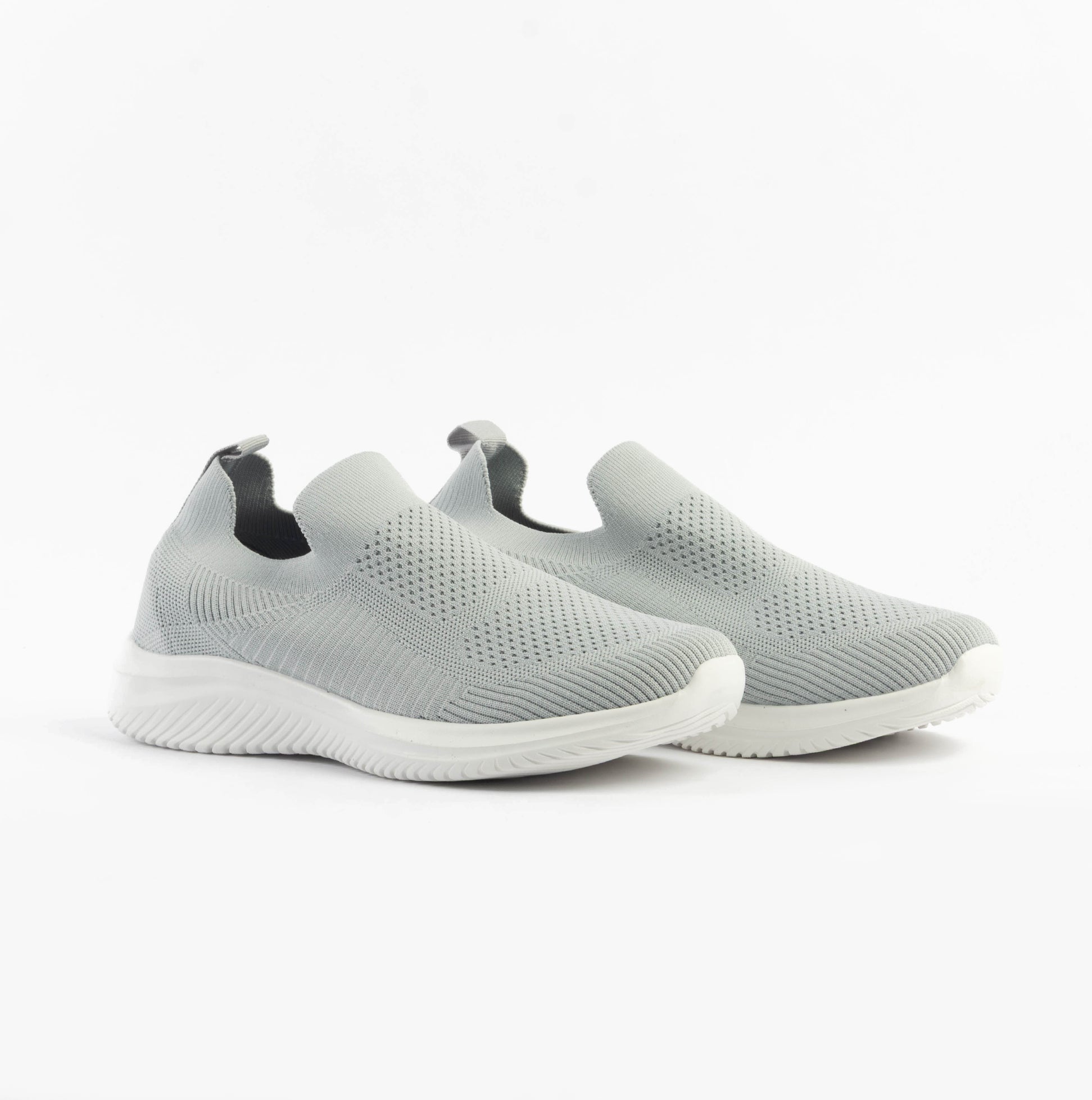 Dr Keller ANIKA Womens Shoes Grey side view showing casual slip-on design and breathable upper.