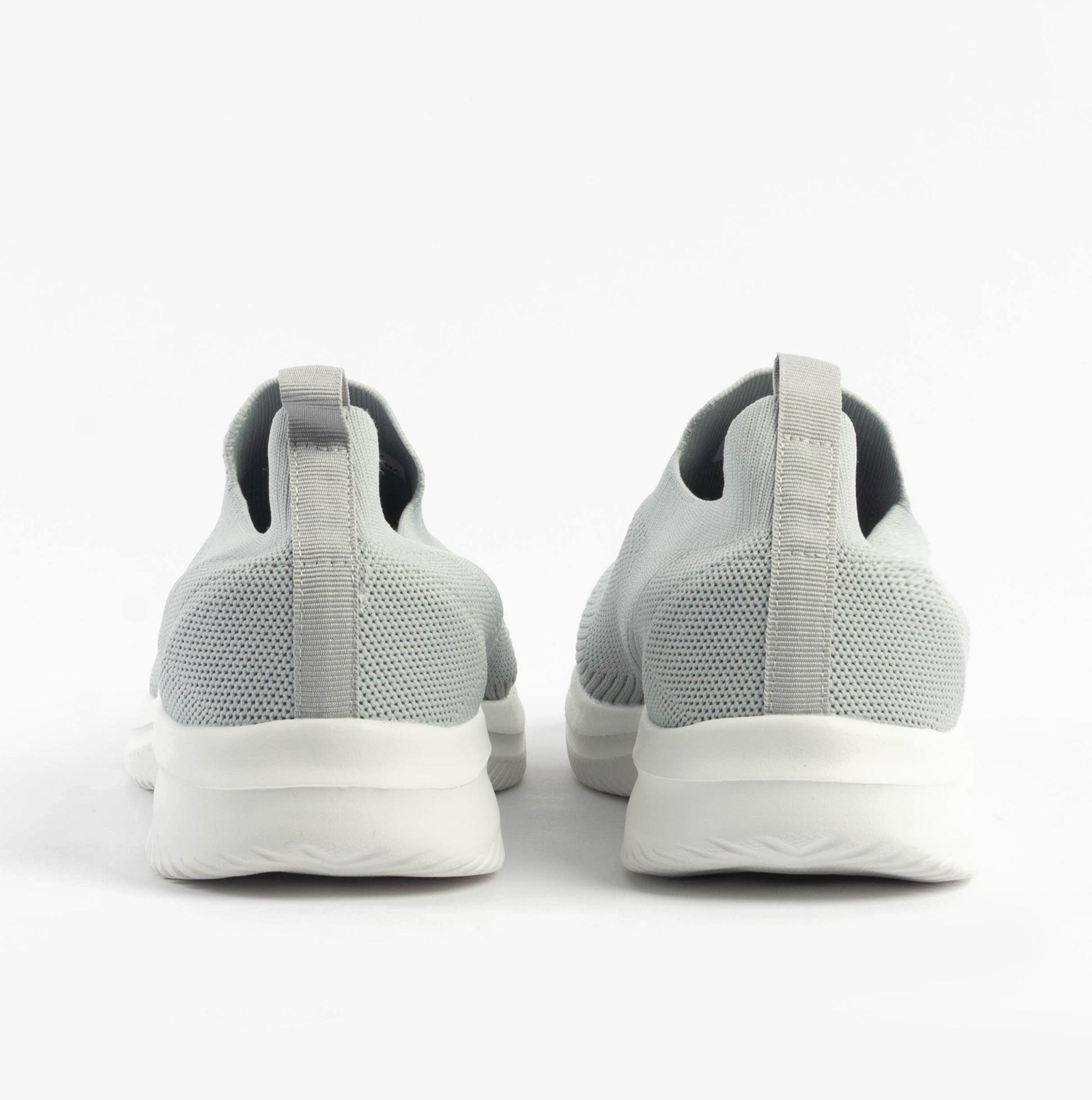 Dr Keller ANIKA Womens Shoes Grey back view showcasing breathable synthetic upper and low-top design.