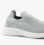 Dr Keller ANIKA Womens Shoes Grey side view showcasing breathable upper and slip-on design.