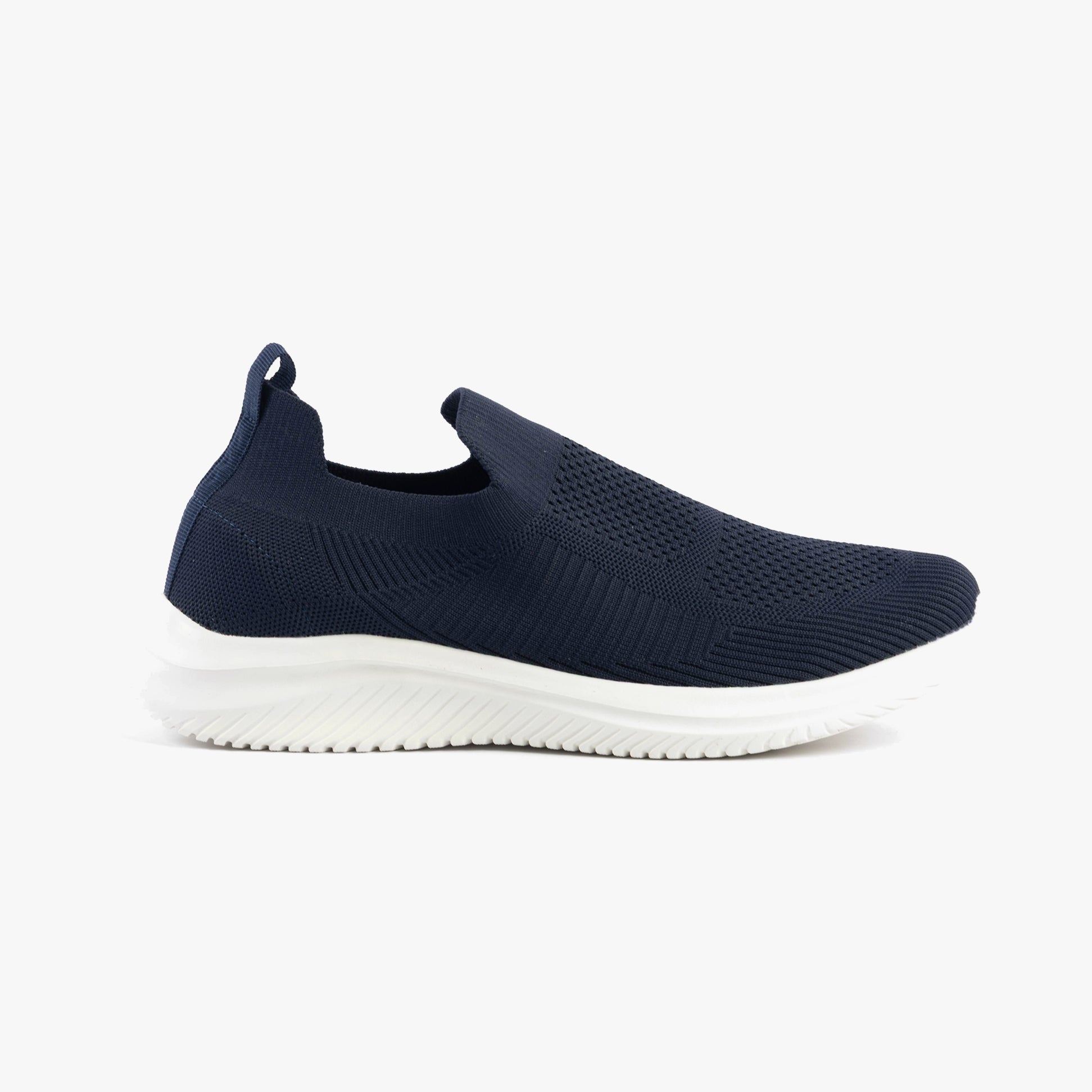 Dr Keller ANIKA Womens Shoes Navy side view showing casual style and slip-on design with low top and breathable upper.