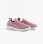 Dr Keller ANIKA Womens Shoes Pink side view, casual slip-on trainers with breathable upper and low top design.