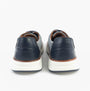 Dr Keller JAMES Mens Shoes Blue back view of casual trainers with synthetic upper and PU sole