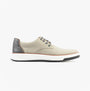 Dr Keller JAMES Mens Shoes Grey side view casual trainer with lace-up closure and synthetic upper