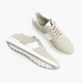Dr Keller MARTINA Womens Trainers Grey front view with lace-up fastening and low-top design.