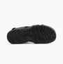 Dr Keller GAVIN Mens Sandals Black bottom view showing rubber sole and tread pattern for traction.