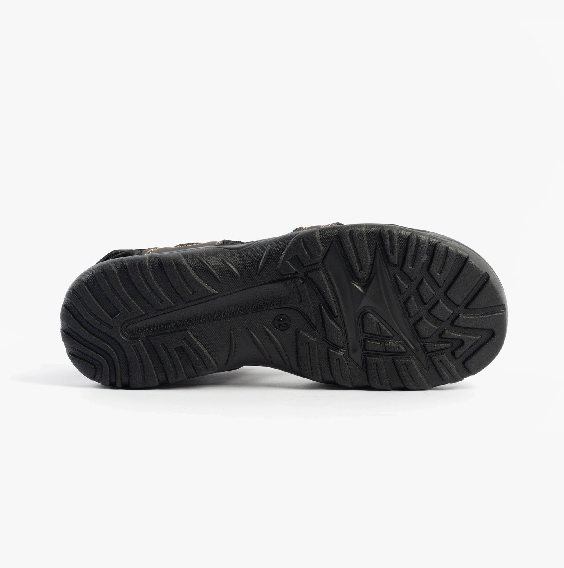 Dr Keller GAVIN Mens Sandals Brown sole view featuring rubber material and textured grip.