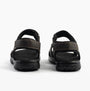 Dr Keller GAVIN Mens Sandals Brown rear view showcasing the touch fasten closure and lightweight design.