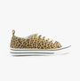 Dr Keller JENNY Womens Shoes Animal side view leopard print casual trainers with lace-up closure