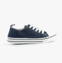 Dr Keller JENNY Womens Shoes Navy side view, casual lace-up trainers, lightweight synthetic upper, round toe.