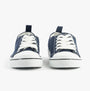 Dr Keller JENNY Womens Shoes Navy front view, casual lace-up trainers in navy with lightweight synthetic upper.