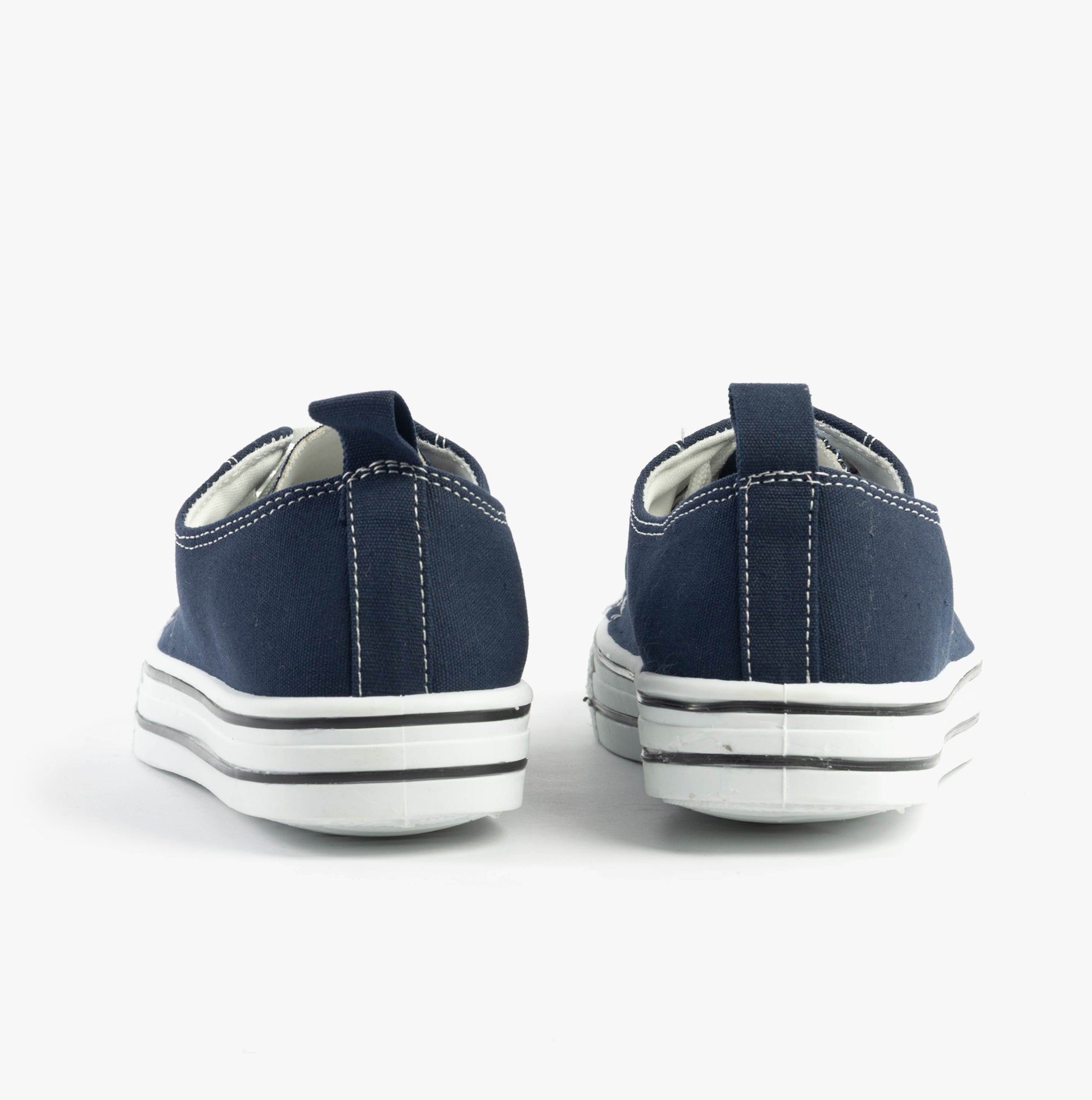 Dr Keller JENNY Womens Shoes Navy rear view showing casual style, round toe, lightweight low-top design.