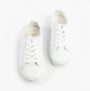 Dr Keller JENNY Womens Shoes White top view, casual trainer style, lightweight design with lace-up closure.