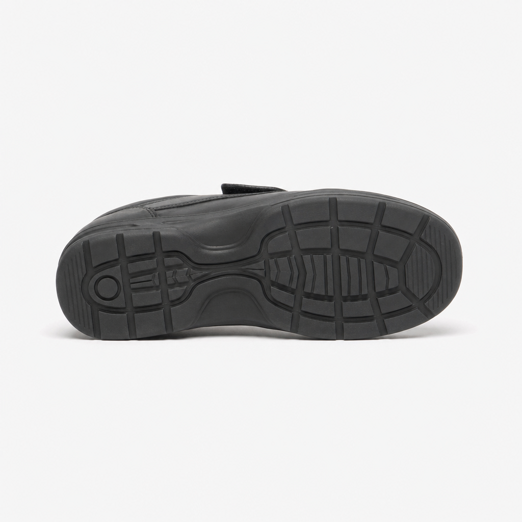 Dr Keller TEXAS Mens Leather Comfort Fit Shoes Black