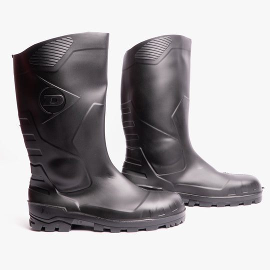 Dunlop DEVON Unisex Steel Safety Wellington Boots Black