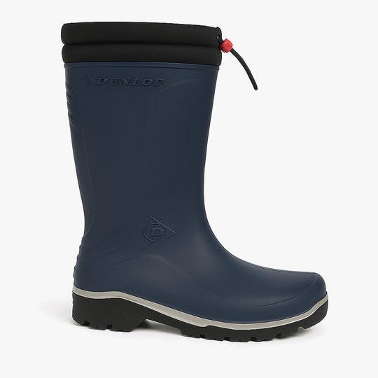 Dunlop BLIZZARD Unisex Waterproof Warm Lined Wellington Boots Blue