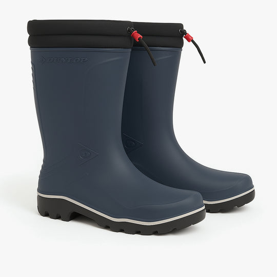 Dunlop BLIZZARD Unisex Waterproof Warm Lined Wellington Boots Blue