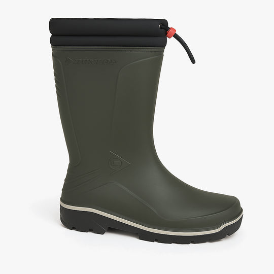 Dunlop BLIZZARD Unisex Waterproof Warm Lined Wellington Boots Green