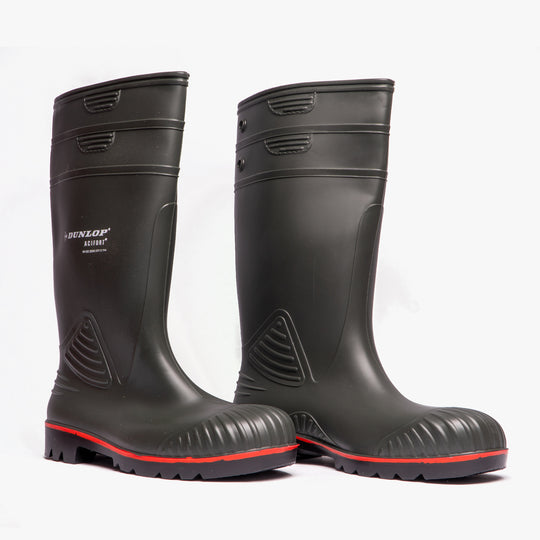 Dunlop ACIFORT Mens Safety Wellington Boots Dark Green