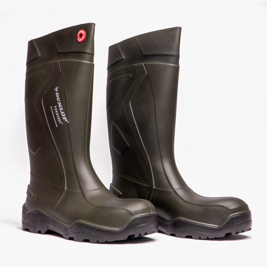 Dunlop Purofort+ Unisex Insulated Wellington Boots Green