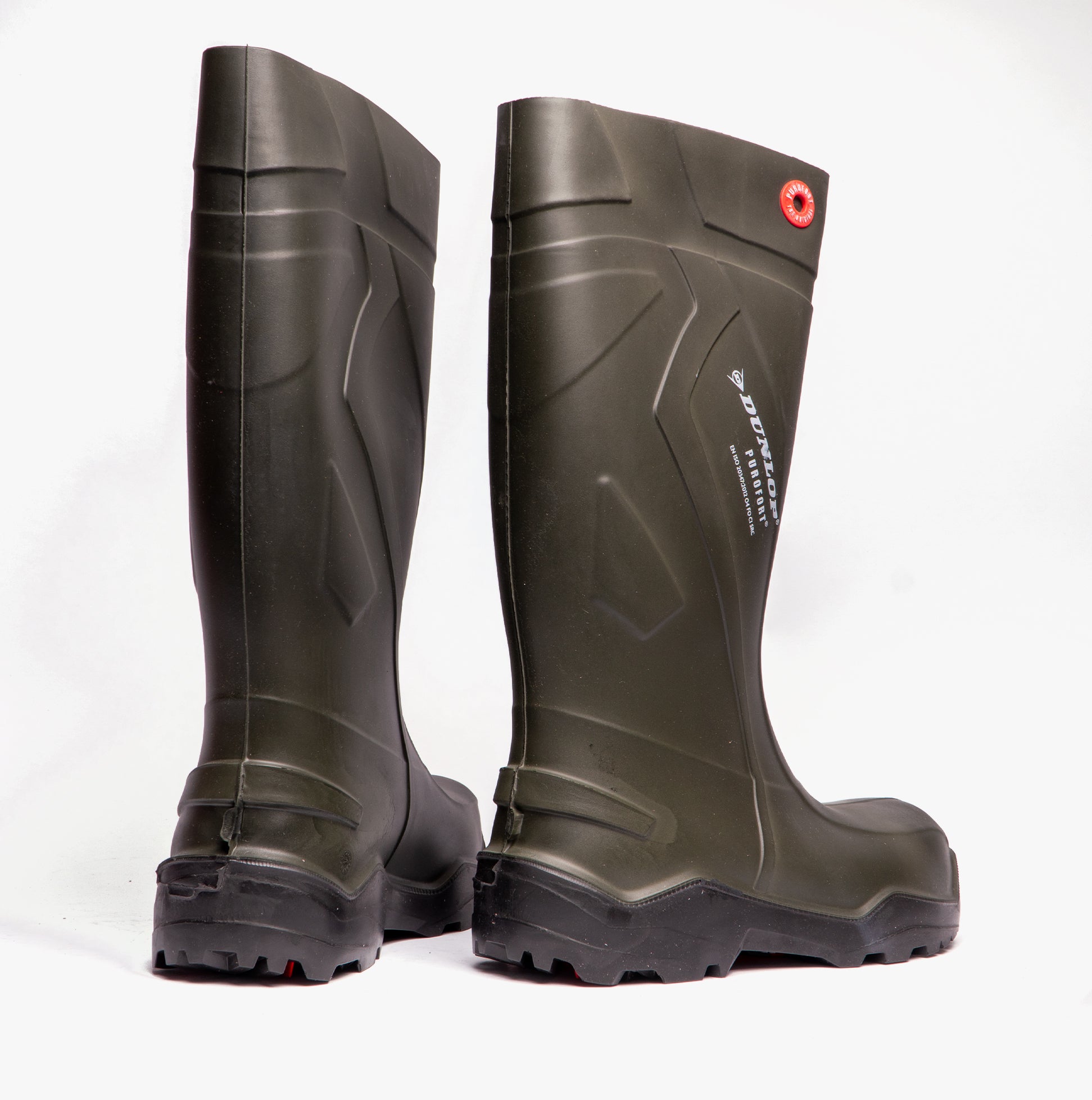 Dunlop PUROFORT+ Unisex Non-Safety Wellington Boots Green