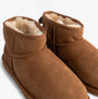 EMU Australia STINGER MICRO Womens Sheepskin Boot Chestnut top view of soft sheepskin boots with cozy lining.