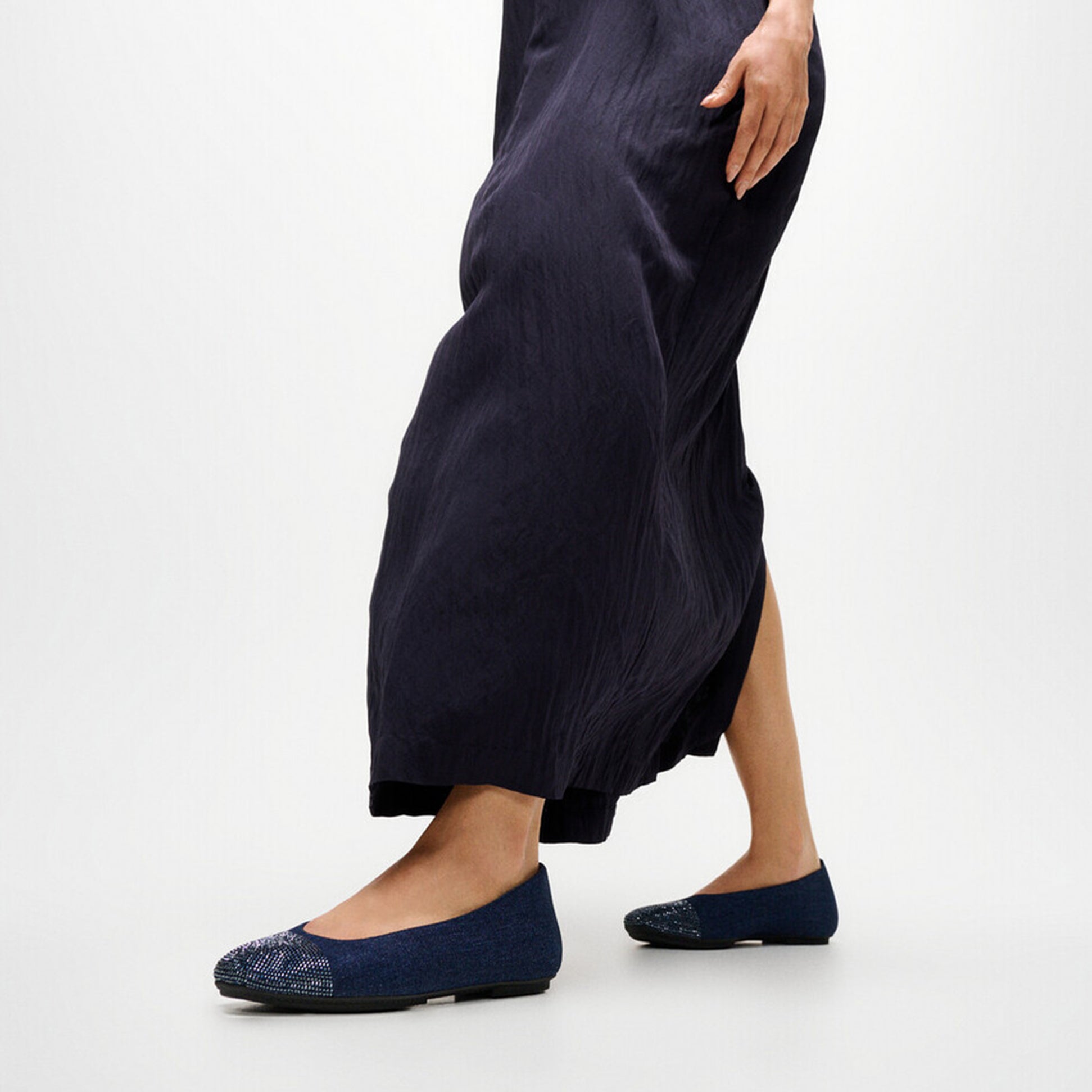 FitFlop DELICATO CRYSTAL Womens Mary Jane Dark Denim