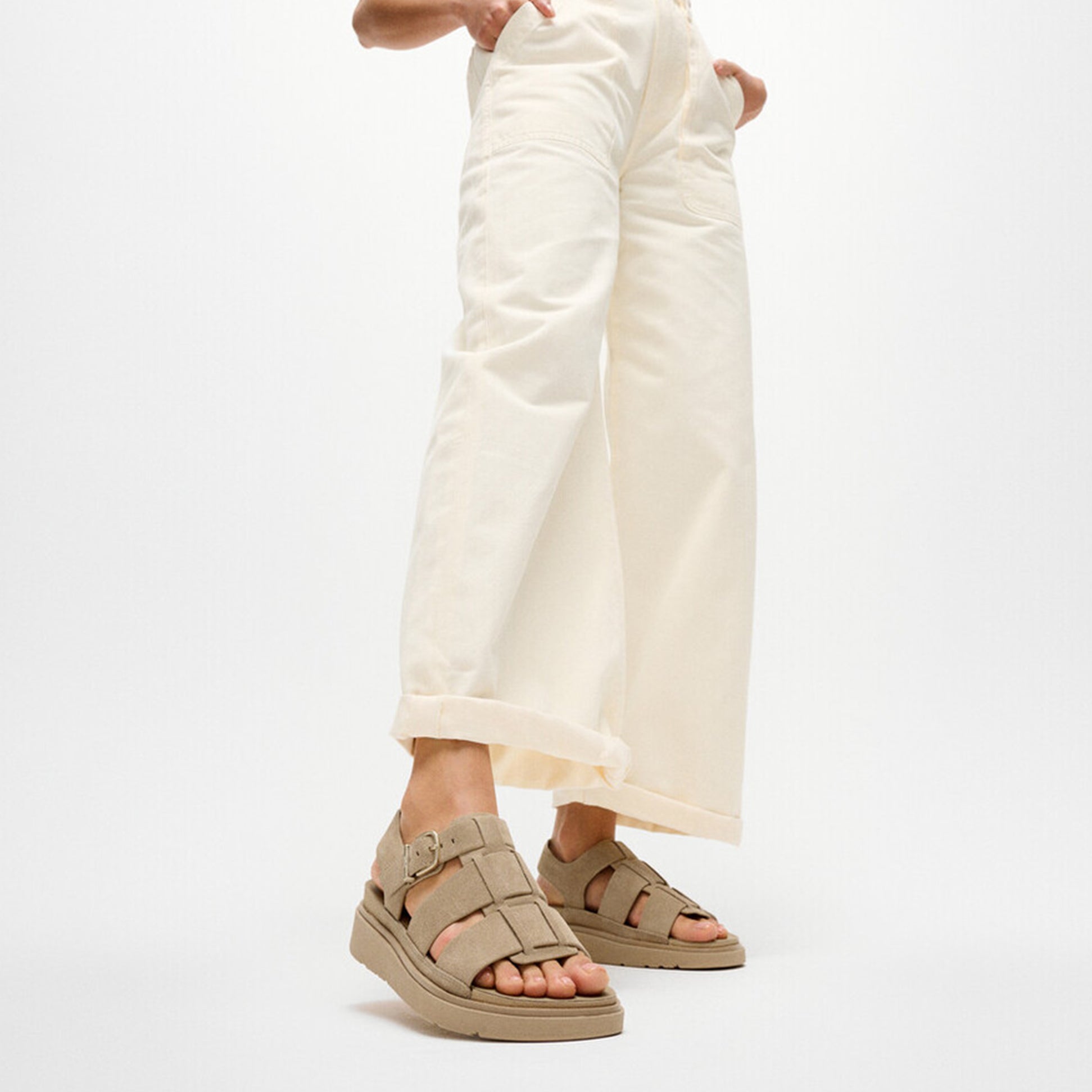 FitFlop GEN-FF Womens Ankle Strap Sandals Cappuccino