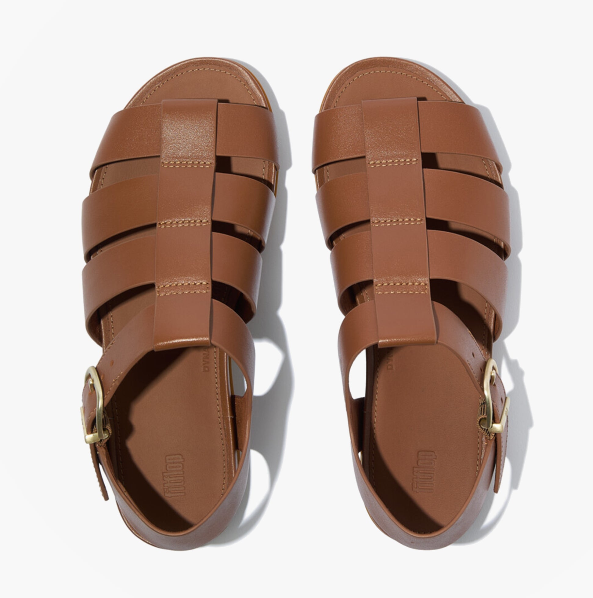 FitFlop GRACIE LEATHER Womens Ankle Strap Sandals Deep Tan