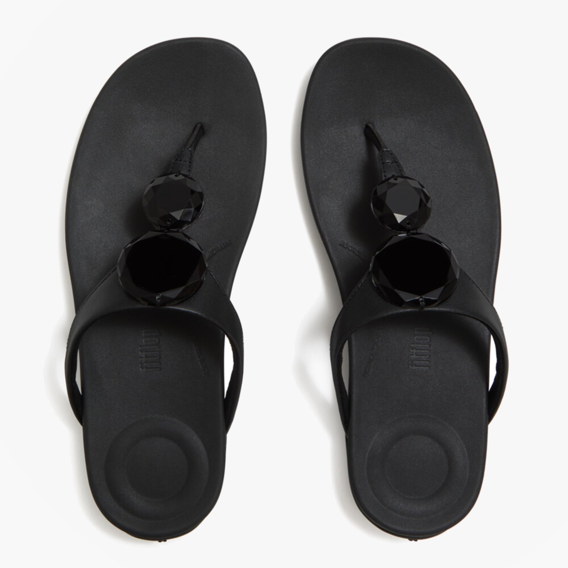 FitFlop SOLAY GLOSSY Womens Flip-flops Black