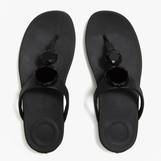 FitFlop SOLAY GLOSSY Womens Flip-flops Black