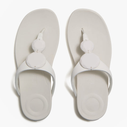 FitFlop SOLAY GLOSSY Womens Flip-flops Cream
