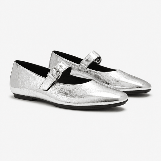FitFlop DELICATO METALLIC Womens Mary Jane Silver