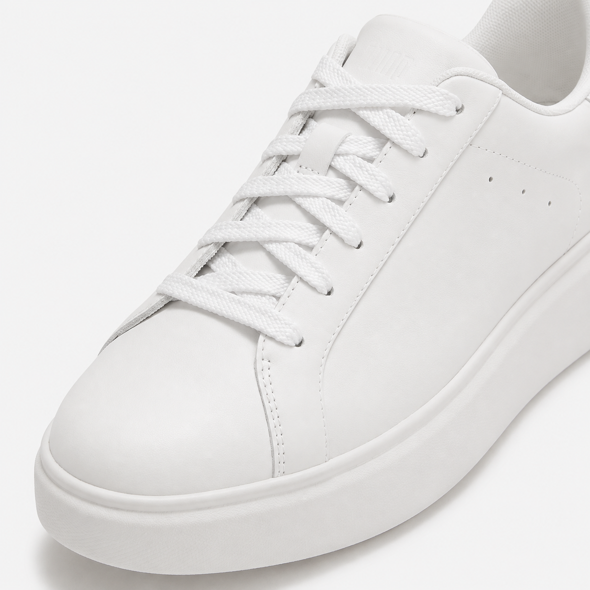 FitFlop RTG LEATHER LACE UP Womens Casual Trainers Urban White