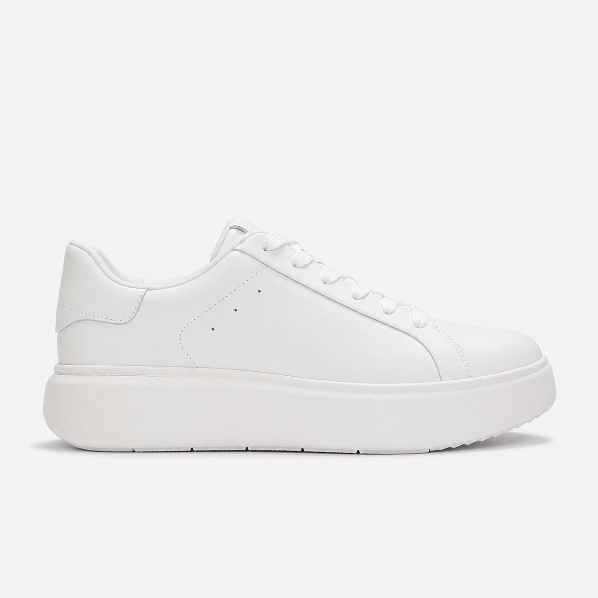 FitFlop RTG LEATHER LACE UP Womens Casual Trainers Urban White
