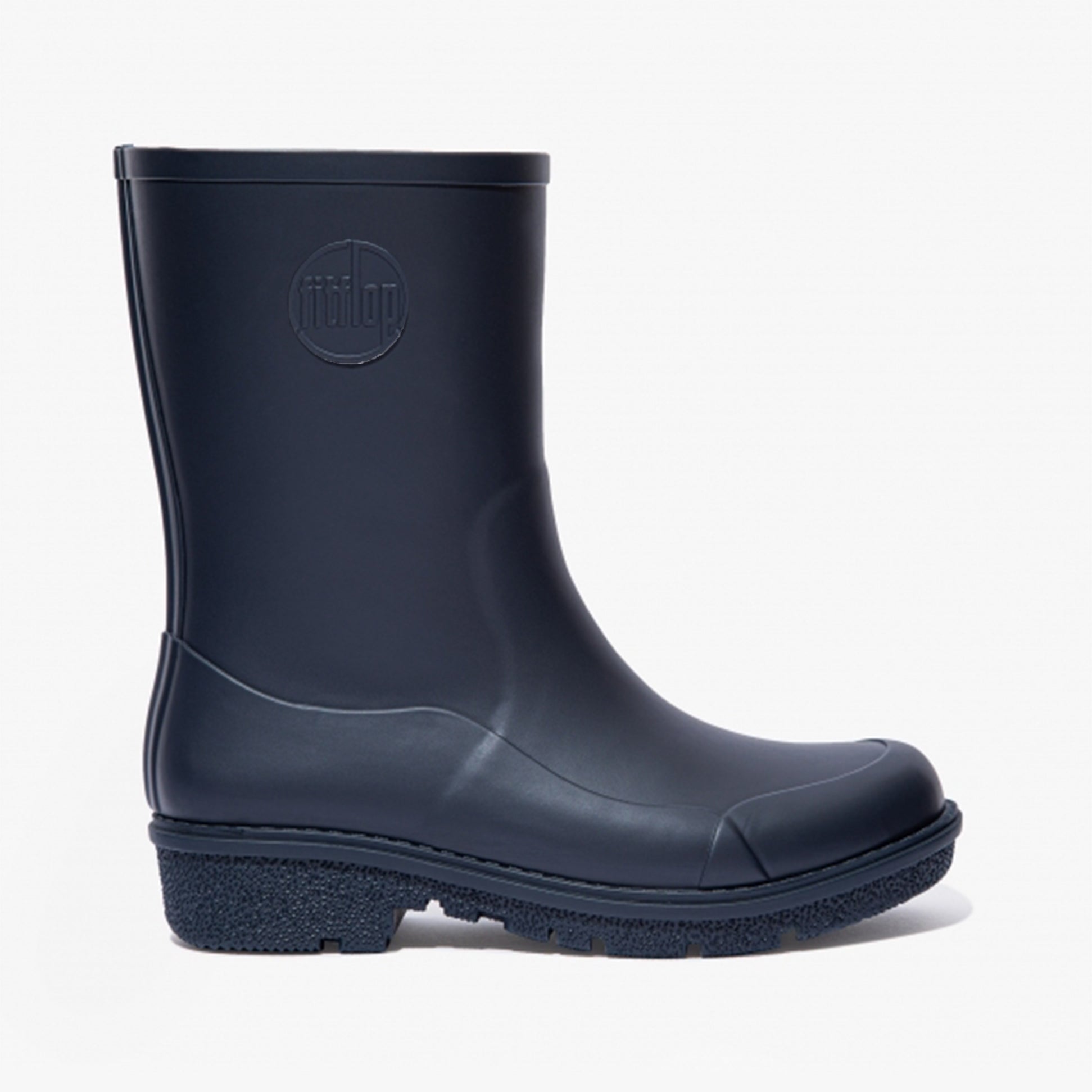FitFlop WONDERWELLY SHORT Womens Rubber Wellington Boots Midnight Navy