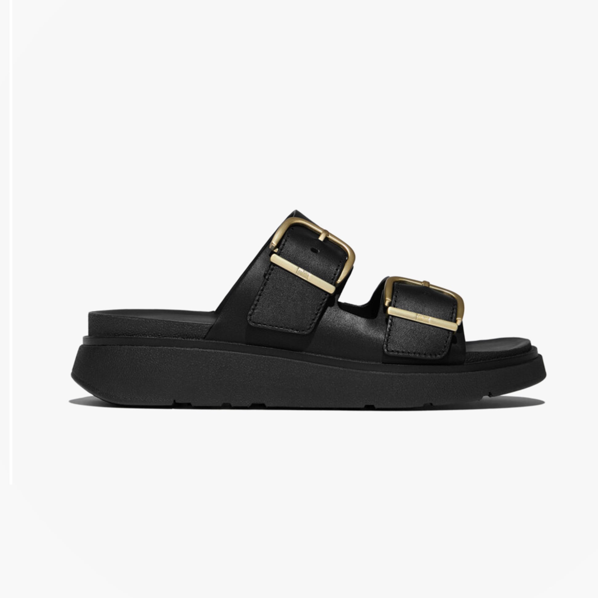 FitFlop GEN-FF BUCKLE Womens Cross Strap Sandals Black