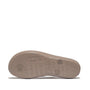 FitFlop IQUSHION OMBRE SPARKLE Womens Flip Flops On Taupe/Pewter bottom view with rubber sole design
