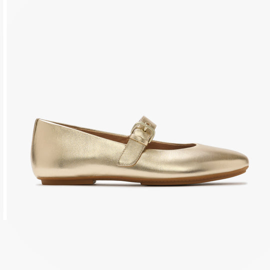 FitFlop DELICATO LEATHER Womens Mary Jane Platino