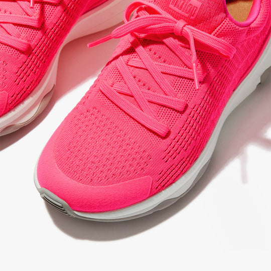 FitFlop VITAMIN FFX Womens Knit Sport Trainers Pop Pink